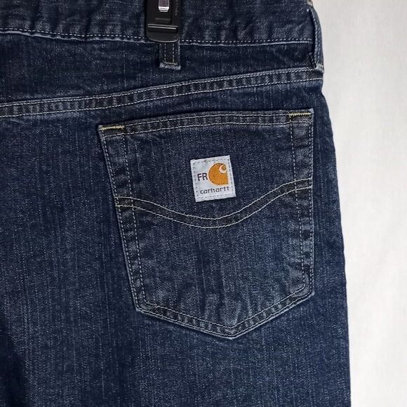 Carhartt FR Flame Resistant Cat2 Traditional Fit Men's Straight Dark Jeans 44x30 - Picture 9 of 10
